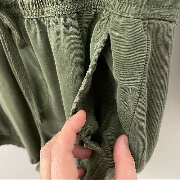 Lou & Grey Army Green Long Sleeve Button Up Romper - Picture 5 of 11